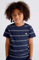 foto дитяча бавовняна футболка mayoral колір білий з принтом