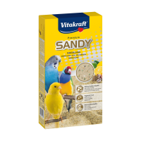 foto пісок для птахів vitakraft premium sandy з мінералами, 2 кг