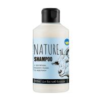 foto шампунь bioton cosmetics nature shampoo для всіх типів волосся, з протеїнами козиного молока та кератином, 300 мл