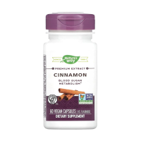 foto дієтична добавка в вегетаріанських капсулах nature's way premium extract cinnamon кориця, 60 шт