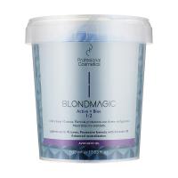 foto пудра для освітлення волосся profesional cosmetics blondmagic blue+nonv,  500 мл