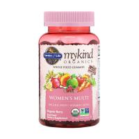 foto дієтична добавка мультивітаміни в жувальних цукерках garden of life mykind organics women's multi органічні ягоди, 120 шт