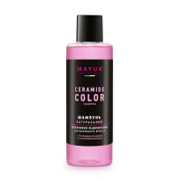 foto шампунь mayur ceramide color shampoo інтенсивне відновлення для фарбованого волосся, з рослинними церамідами та гіалуроновою кислотою, 200 мл