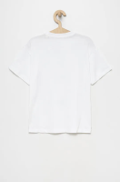 foto дитяча футболка tom tailor колір білий меланж