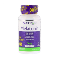 foto дієтична добавка в таблетках natrol melatonin sleep мелатонин, 5 мг, 100 шт