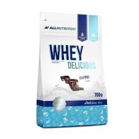 foto дієтична добавка протеїн в порошку allnutrition whey delicious шоколад, 700 г
