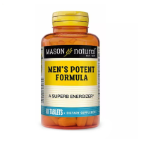 foto дієтична добавка чоловічі в таблетках mason natural men's potent formula чоловіча формула потенції, 60 шт