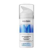foto денний зволожувальний крем для обличчя meddis hydro sense moisturizing day cream spf 15, 30 мл