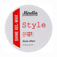foto блискучий гель-вiск для укладання волосся mirella professional style shine gel-wax, 100 мл