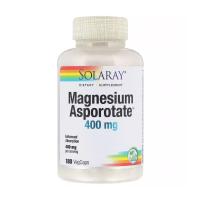 foto дієтична добавка мінерали в капсулах solaray magnesium asporotate аспартат магнія 400 мг, 180 шт