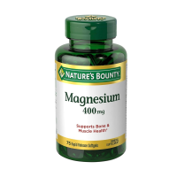 foto дієтична добавка мінерали в гелевих капсулах nature's bounty magnesium магній 400 мг, 75 шт