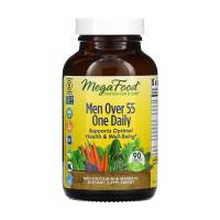 foto дієтична добавка мультивітаміни та мінерали в таблетках megafood men over 55 one daily для чоловіків, 90 шт