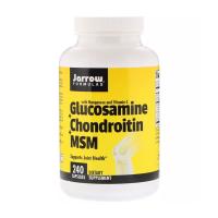 foto дієтична добавка в капсулах jarrow formulas glucosamine + chondroitin + msm глюкозамін, хондроїтин, мсм, 240 шт