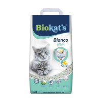 foto наповнювач туалетів для кішок biokat's bianco fresh бентонітовий, 5 кг