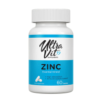 foto дієтична добавка в капсулах ultravit zinc цинк 25 мг, 60 шт