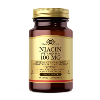 foto дієтична добавка вітаміни в таблетках solgar niacin vitamin b3 ніацин вітамін b3 100 мг, 100 шт
