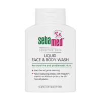 foto рідкий очищувальний засіб для обличчя та тіла sebamed sensitive skin liquid face & body wash, 200 мл