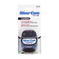 foto зубна нитка silver care carbon, 50 м
