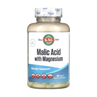 foto дієтична добавка в таблетках kal malic acid with magnesium яблучна кислота з магнієм, 120 шт