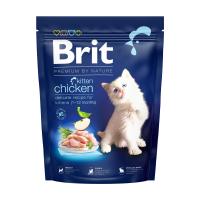 foto сухий корм для кошенят brit premium by nature cat kitten з куркою, 300 г