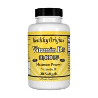 foto харчова добавка вітаміни в капсулах healthy origins vitamin d3 вітамін d3 10000 мо, 30 шт