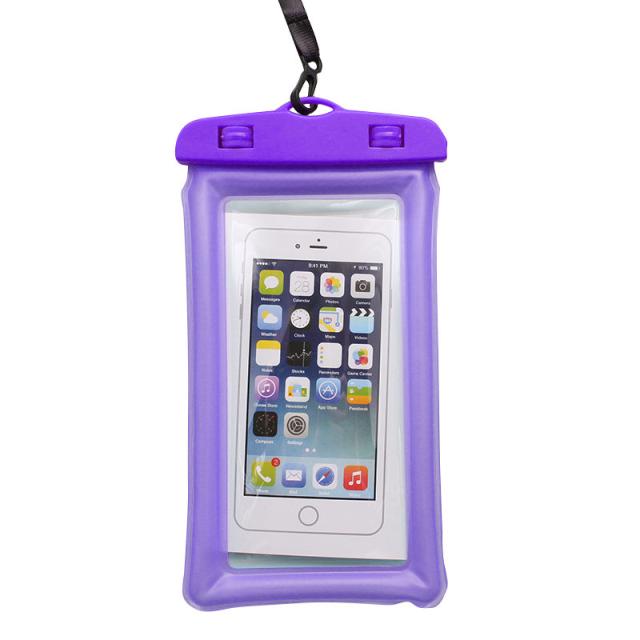 foto водонепроникний універсальний чохол neck phone case (фіолетовий)