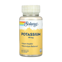 foto дієтична добавка мінерали в капсулах solaray potassium калій, 99 мг, 100 шт