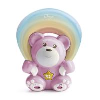 foto дитяча іграшка-проектор chicco ведмедик під веселкою, рожевий, від народження, 13*8.5*19 см (10474.10)