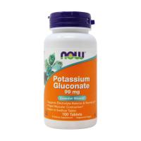 foto дієтична добавка в таблетках now foods potassium gluconate глюконат калію, 99 мг, 100 шт
