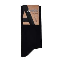 foto шкарпетки чоловiчi amigo в рубчик, чорні, розмір 25, (sk 557)