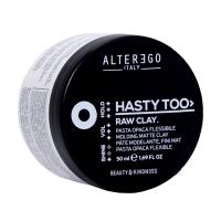 foto матова паста-глина для укладання волосся alter ego hasty too raw clay, 50 мл