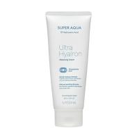 foto очищувальний крем для обличчя missha super aqua ultra hyalron cleansing cream з гіалуроновою кислотою, 200 мл