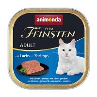 foto вологий корм для кішок animonda vom feinsten adult паштет з м'ясом лосося і креветками, 100 г