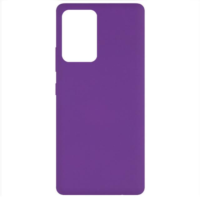 foto чохол silicone cover full without logo (a) для samsung galaxy a52 4g (фіолетовий / purple)
