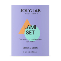 foto система для ламінування брів та вій joly:lab brow & lash lami set, 3*2 мл