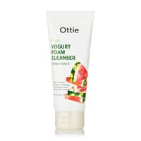 foto пінка для вмивання обличчя ottie fruit yogurt foam cleanser (watermelon) фруктово-йогуртна, 150 мл