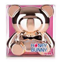 foto набір для дівчат honey bunny miss гламурний ведмедик (блиски для губ 1.9 г + рум'яна 1.5 г + тіні 5.5 г + дзеркало + пензлики)