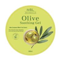 foto заспокійливий та відновлювальний гель для тіла та волосся mbl olive soothing gel з екстрактом оливок, 300 мл