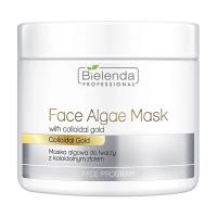 foto альгінатна маска для обличчя bielenda professional face program face algae mask з колоїдним золотом, 190 г