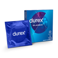 foto презервативи латексні з силіконовою змазкою durex сlassic класичні, 3 шт