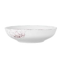 foto тарілка супова ardesto lucca керамічна, winter white, 20 см (ar2920wmc)