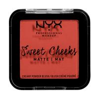 foto матові рум'яна для обличчя nyx professional makeup sweet cheeks matte creamy powder 10 summer breeze, 5 г