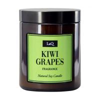 foto ароматична соєва свічка для масажу laq kiwi & grapes fragrance natural soy candle ківі та виноград, 180 мл