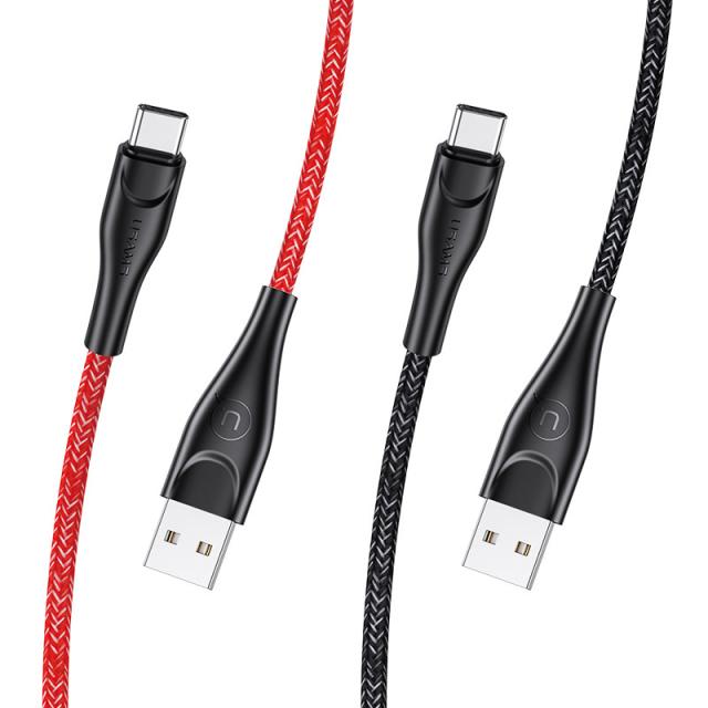 foto дата кабель usams us-sj392 u41 type-c braided data and charging cable 1m