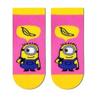 foto укорочені шкарпетки дитячі брестские minions 3095, 703 яскраво-рожевий, розмір 19-20