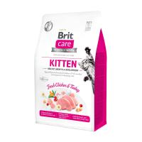 foto сухий корм для кошенят brit care kitten зі свіжою куркою та індичкою, 400 г