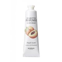 foto крем для рук skinfood shea butter perfumed hand cream peach scent, 30 мл