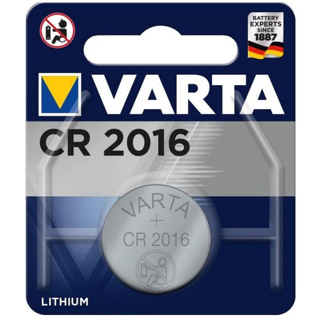 foto батарейка varta cr 2016 bli 1 lithium (6016)