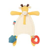 foto м'яка іграшка з підвіскою для соски babyono жираф, від народження (1444)