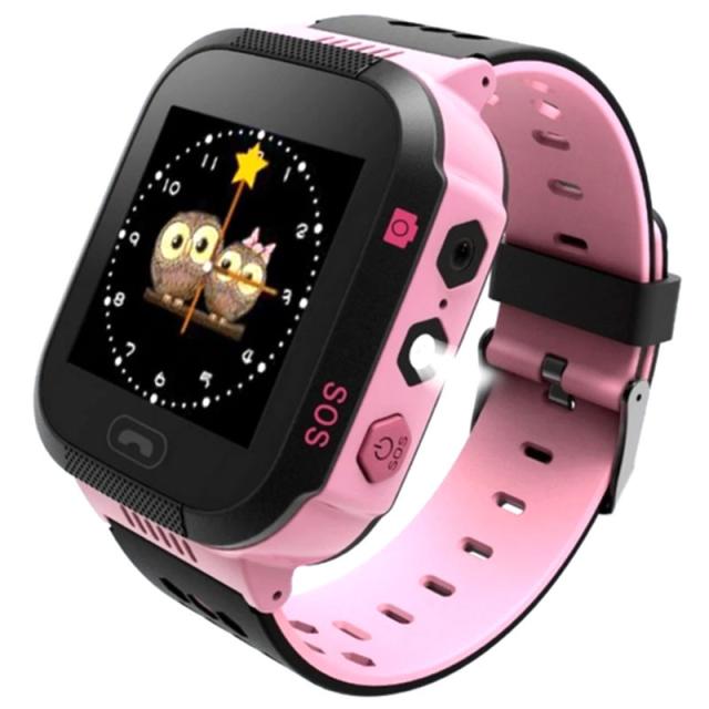 foto дитячий cмарт-годинник з gps kids smart watch (рожевий)